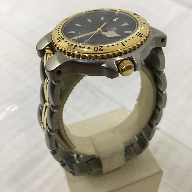 古着 USED 腕時計 アナログ(クォーツ式) ELVENCE SWISS ケース ロゴ、文字 銀 / シルバー / X 金 / ゴールド / メンズ USED 古着 中古 10094338