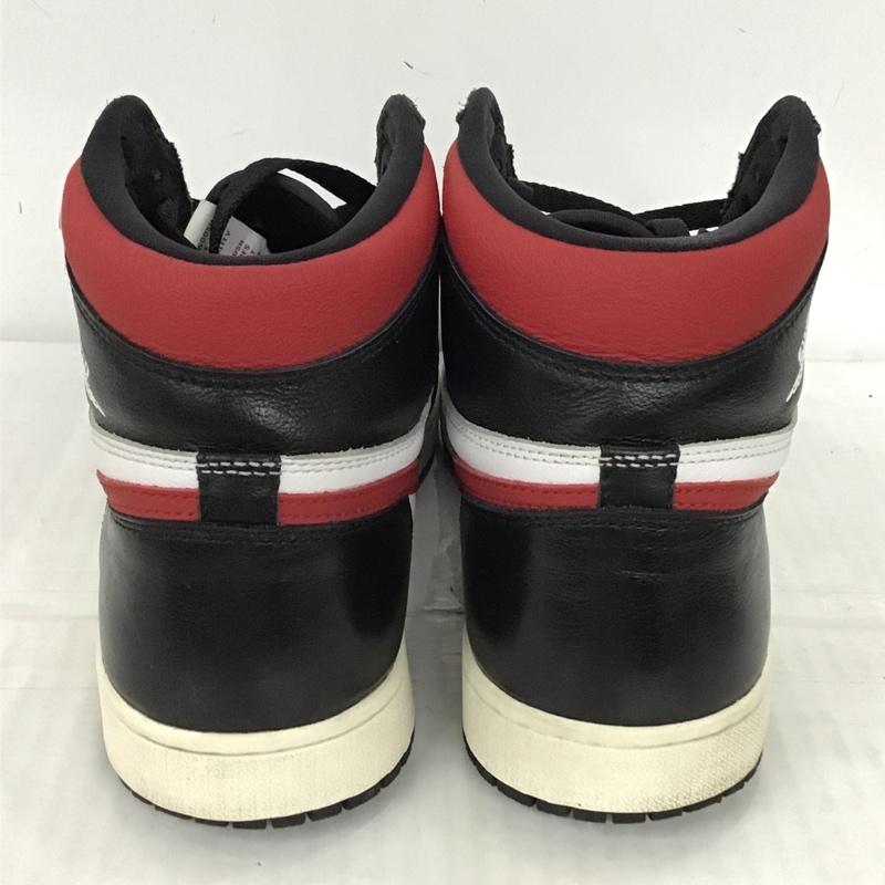 ナイキ NIKE スニーカー スニーカー 555088-061 AIR JORDAN 1 RETRO HIGH OG 28.5cm 箱有 28.5cm ロゴ、文字 白 / ホワイト / X 黒 / ブラック / X 赤 / レッド / メンズ USED 古着 中古 10094405
