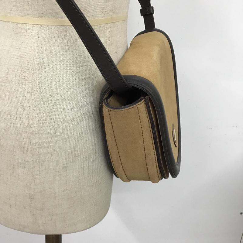 ザラ ZARA ショルダーバッグ ショルダーバッグ 6379 910 105 スプリットスエード 無地 茶 / ブラウン / X ダークブラウン / ダークブラウン / レディース USED 古着 中古 10094408