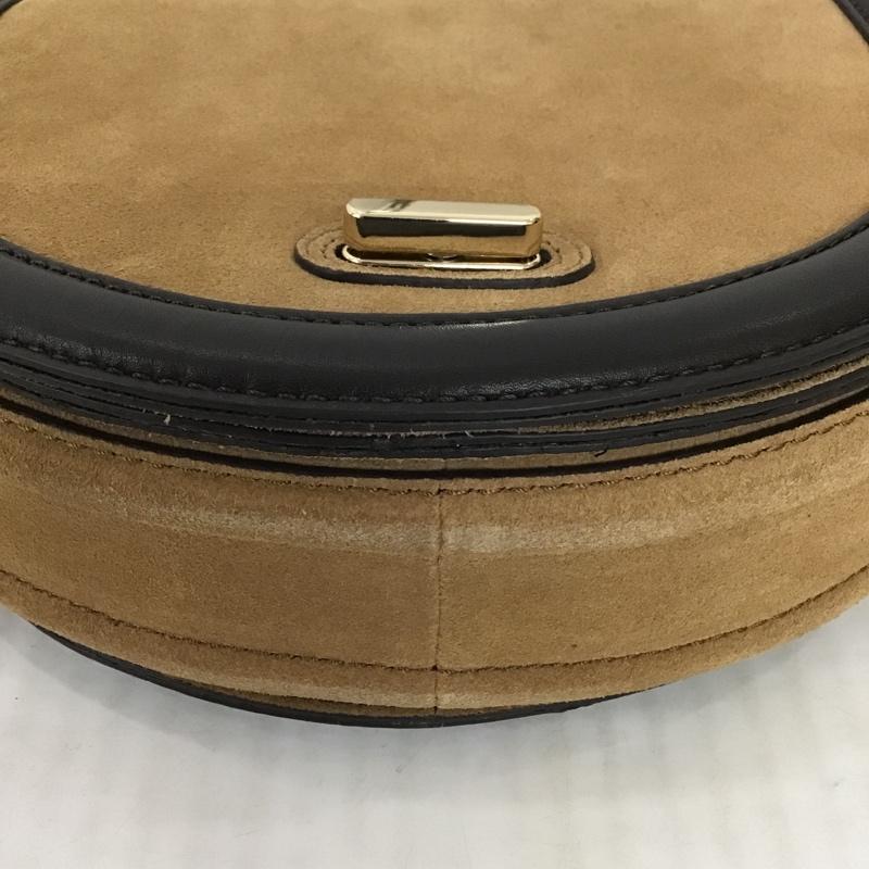 ザラ ZARA ショルダーバッグ ショルダーバッグ 6379 910 105 スプリットスエード 無地 茶 / ブラウン / X ダークブラウン / ダークブラウン / レディース USED 古着 中古 10094408