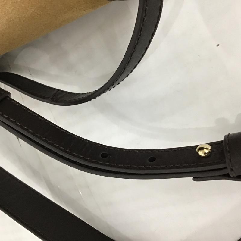 ザラ ZARA ショルダーバッグ ショルダーバッグ 6379 910 105 スプリットスエード 無地 茶 / ブラウン / X ダークブラウン / ダークブラウン / レディース USED 古着 中古 10094408