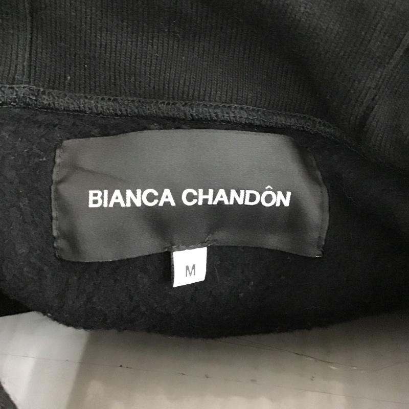 ビアンカシャンドン Bianca Chandon パーカー 長袖 フード付きパーカー 長袖スウェット 長袖カットソー M ロゴ、文字 黒 / ブラック / メンズ USED 古着 中古 10094423