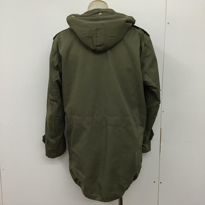 古着 USED ジャケット、上着 ジャンパー、ブルゾン ミリタリージャケット フード付きコート ロングコート アウター 48 無地 カーキ / カーキ / メンズ USED 古着 中古 10094428