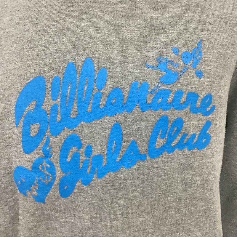 ビリオネア・ボーイズ・クラブ BILLIONAIRE BOYS CLUB パーカー 長袖 プルオーバー スウェット 裏起毛 L ロゴ、文字 灰 / グレー / メンズ USED 古着 中古 10094435