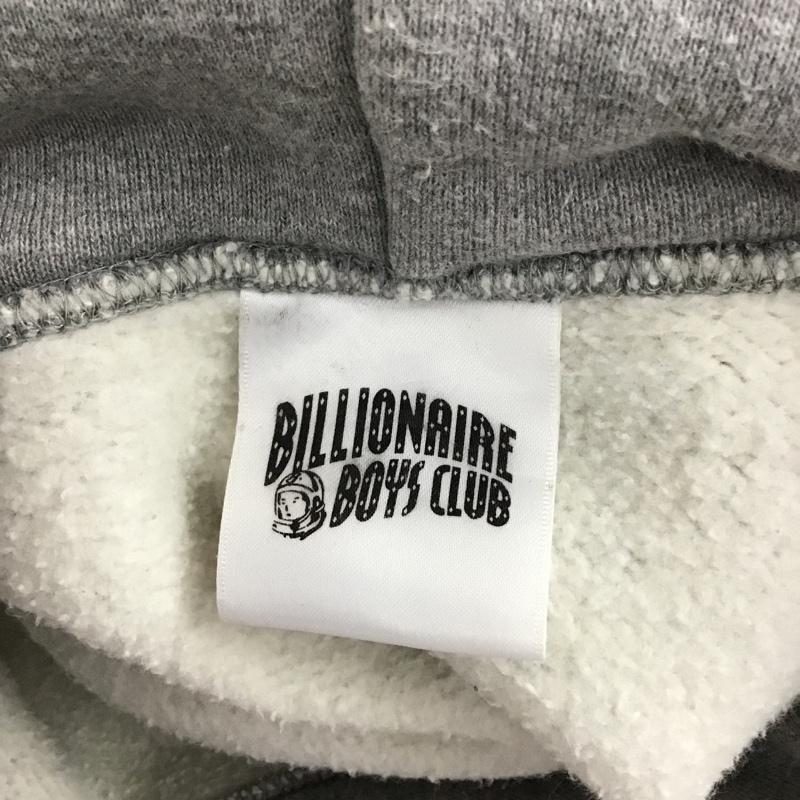 ビリオネア・ボーイズ・クラブ BILLIONAIRE BOYS CLUB パーカー 長袖 プルオーバー スウェット 裏起毛 L ロゴ、文字 灰 / グレー / メンズ USED 古着 中古 10094435
