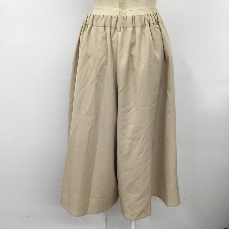 アリシアページボーイ alicia PAGEBOY ボトムス ボトムス 011-8202-112-805 ガウチョパンツ ワイドパンツ タグ付き FREE 無地 ベージュ / ベージュ / レディース USED 古着 中古 10094500
