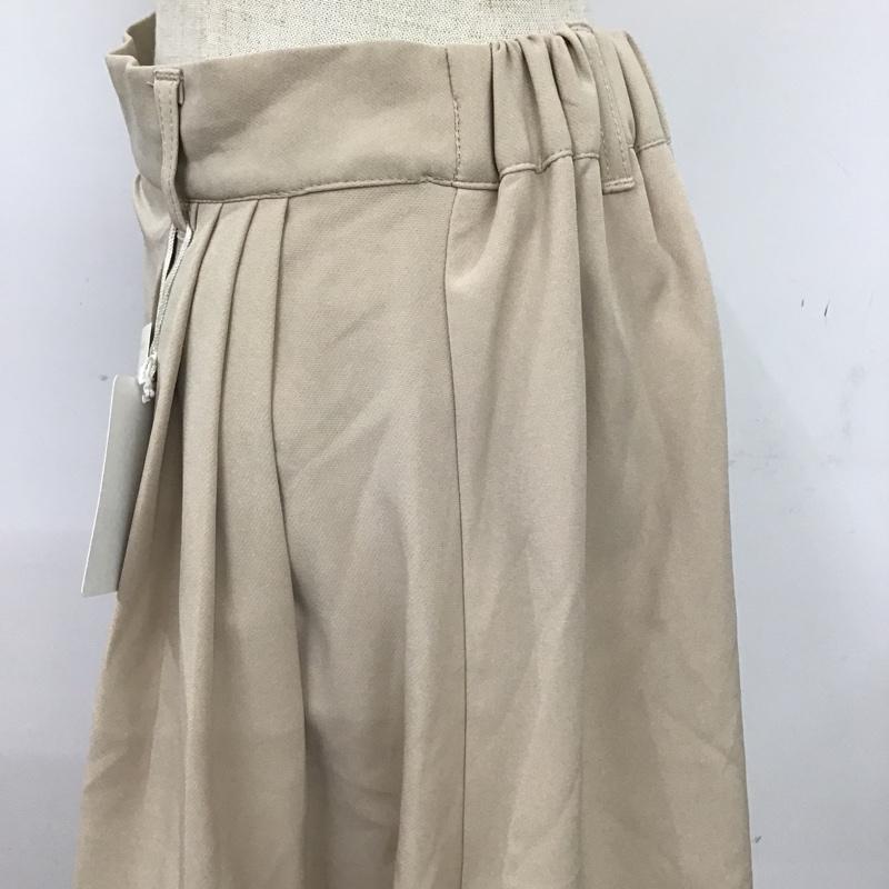 アリシアページボーイ alicia PAGEBOY ボトムス ボトムス 011-8202-112-805 ガウチョパンツ ワイドパンツ タグ付き FREE 無地 ベージュ / ベージュ / レディース USED 古着 中古 10094500