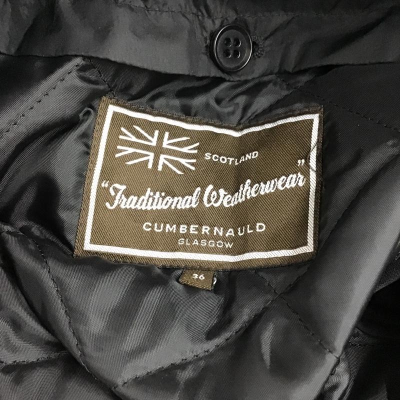 トラディショナルウェザーウェア Traditional Weatherwear コート トレンチコート 072HF-7806 ナイロン ライナー付き 36 無地 黒 / ブラック / メンズ USED 古着 中古 10094516