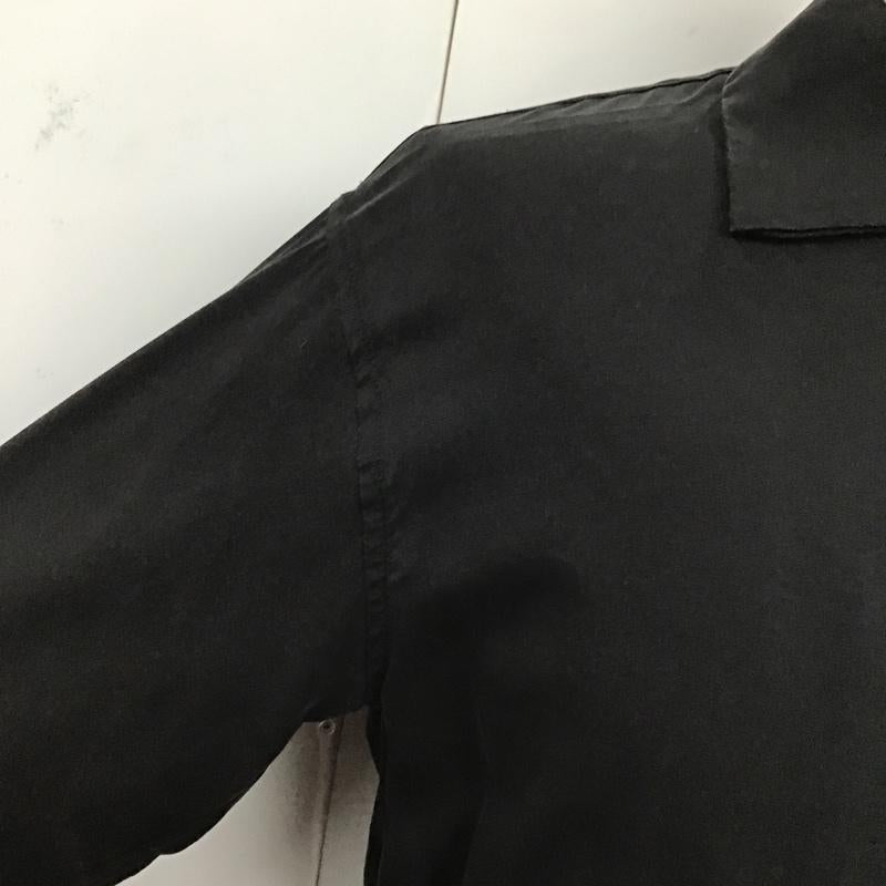 アイテムズ アーバンリサーチ ITEMS URBAN RESEARCH シャツ、ブラウス 長袖 WH84-13Y016 オープンカラー 38 無地 黒 / ブラック / メンズ USED 古着 中古 10094552