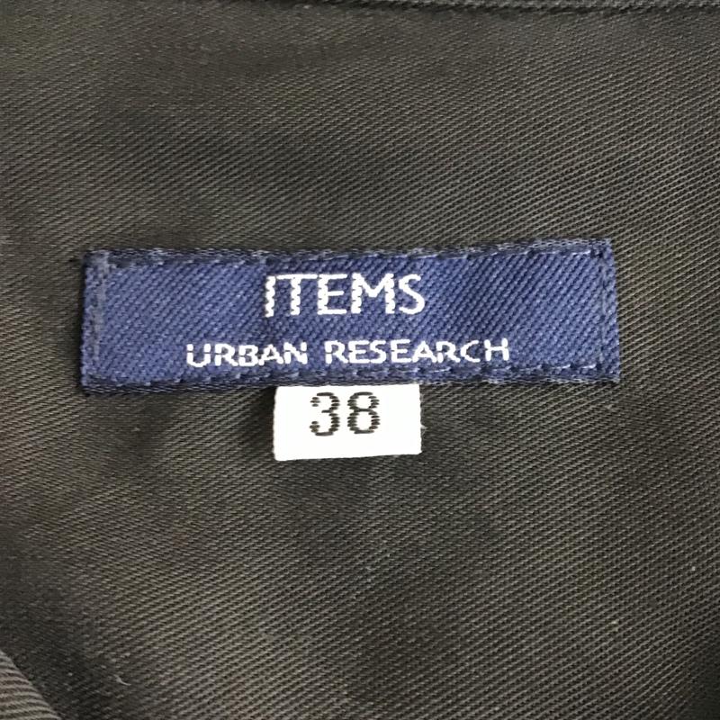 アイテムズ アーバンリサーチ ITEMS URBAN RESEARCH シャツ、ブラウス 長袖 WH84-13Y016 オープンカラー 38 無地 黒 / ブラック / メンズ USED 古着 中古 10094552