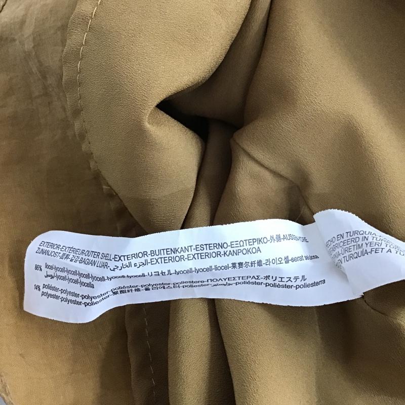 ザラ ZARA ワンピース ひざ丈スカート 7385 301 751 M 無地 キャメル / キャメル / レディース USED 古着 中古 10094684