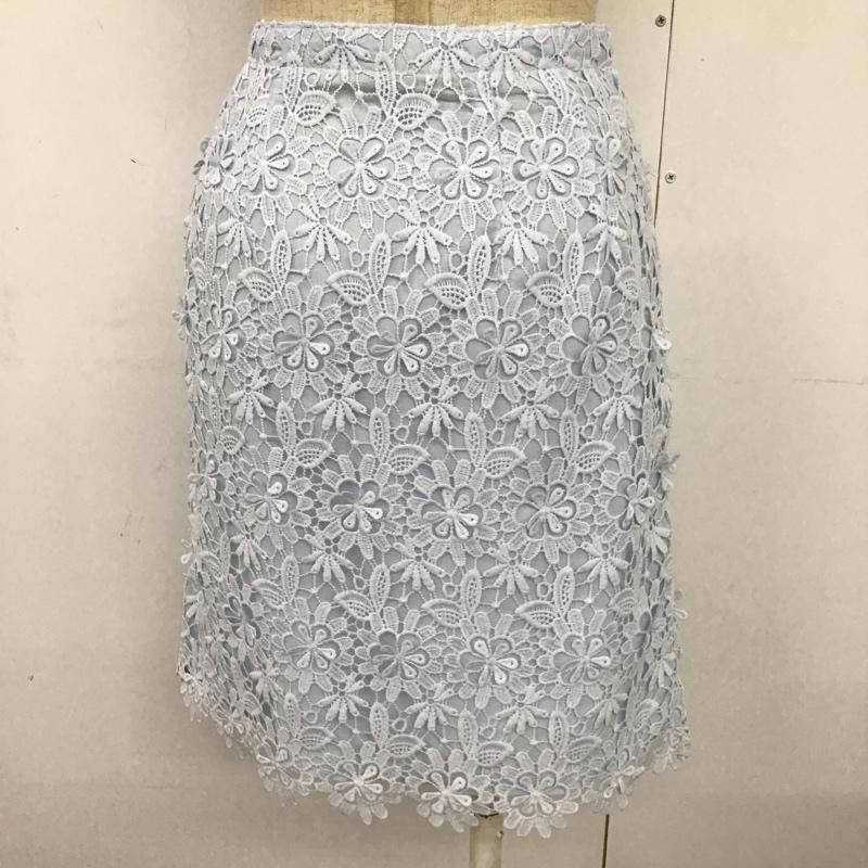 プロポーションボディドレッシング PROPORTION BODY DRESSING スカート ひざ丈スカート 121-6120317 レース タイトスカート 1 レース柄 水色 / ライトブルー / レディース USED 古着 中古 10094686