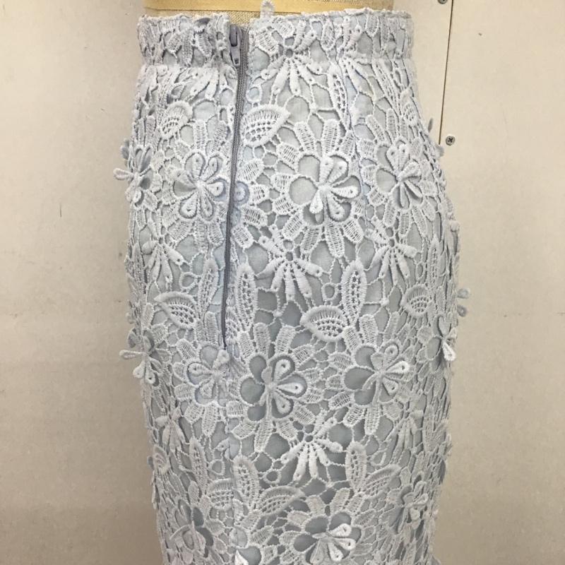 プロポーションボディドレッシング PROPORTION BODY DRESSING スカート ひざ丈スカート 121-6120317 レース タイトスカート 1 レース柄 水色 / ライトブルー / レディース USED 古着 中古 10094686