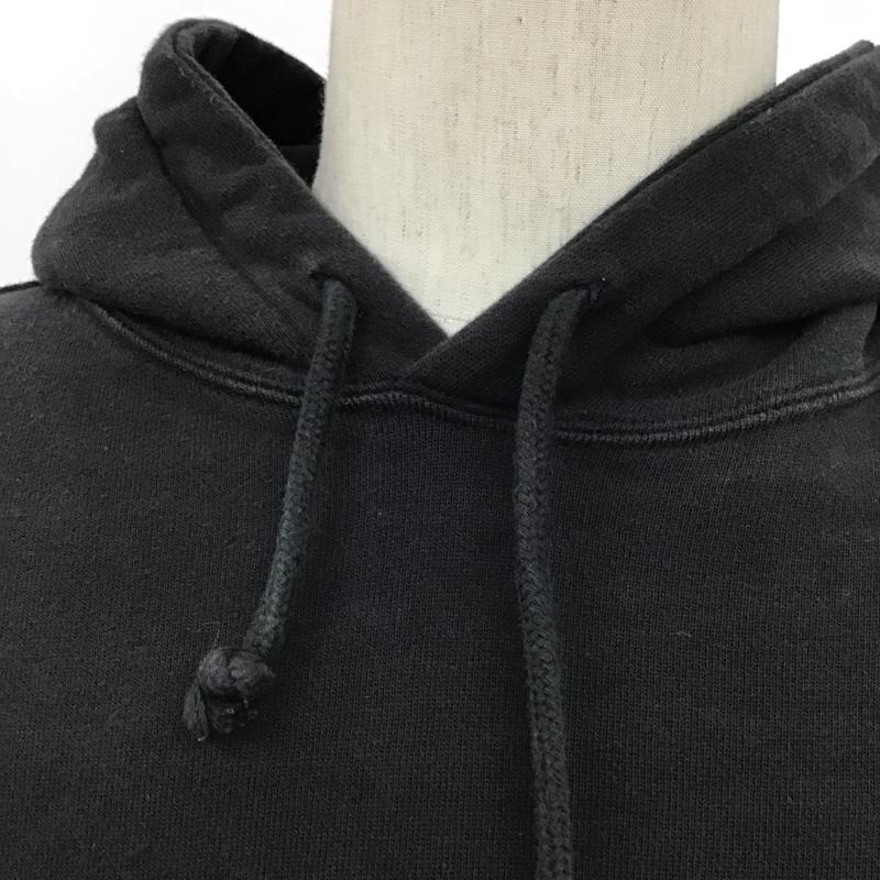 チャンピオン Champion パーカー 長袖 C3-C118 プルオーバー フーディー M ワンポイント 黒 / ブラック / メンズ USED 古着 中古 10094696