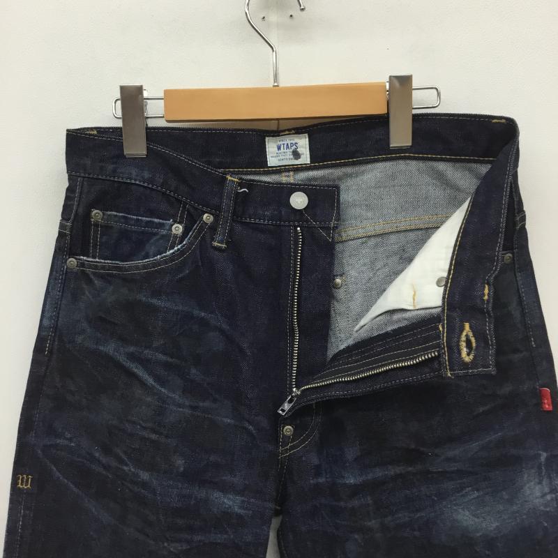 ダブルタップス WTAPS パンツ デニム、ジーンズ ダメージ加工 デニム S インディゴ / インディゴ / メンズ USED 古着 中古 10094699