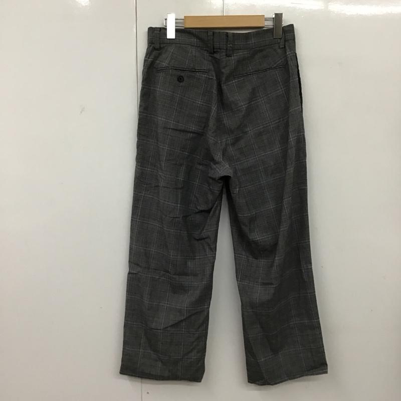 ステュディオス STUDIOUS パンツ スラックス 108241006 タック入り 2 チェック 灰 / グレー / X 白 / ホワイト / X 黒 / ブラック / X 水色 / ライトブルー / メンズ USED 古着 中古 10094732