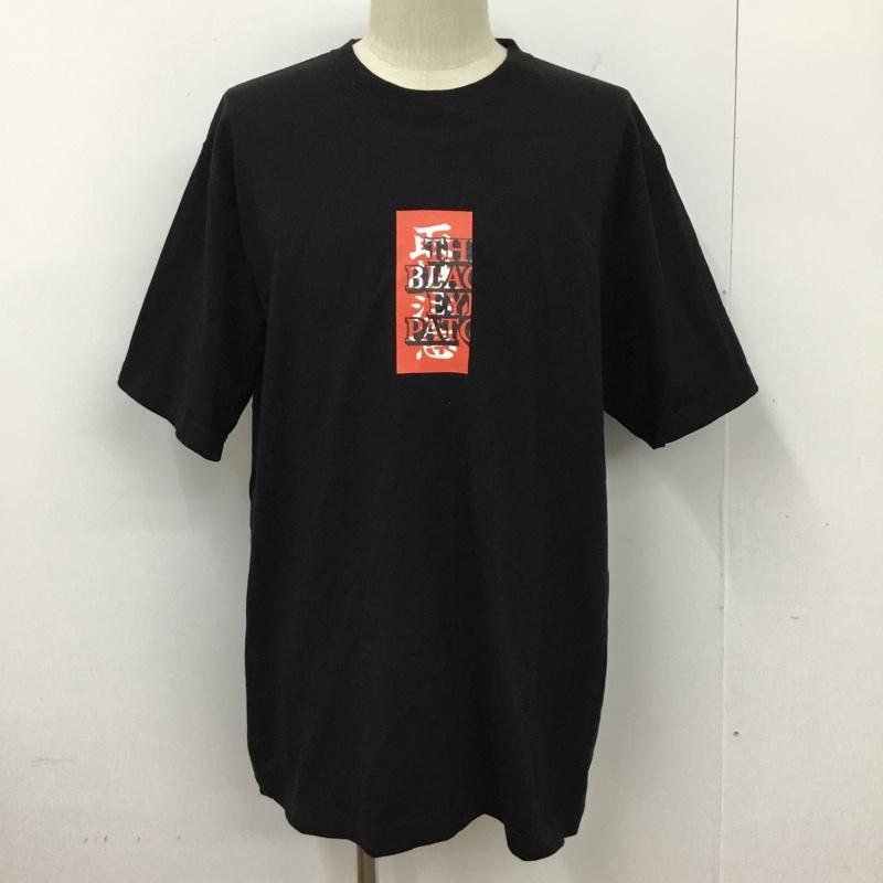 ブラックアイパッチ Black eye patch カットソー 半袖 半袖カットソー プリントTシャツ XL ロゴ、文字 黒 / ブラック / メンズ USED 古着 中古 10094743
