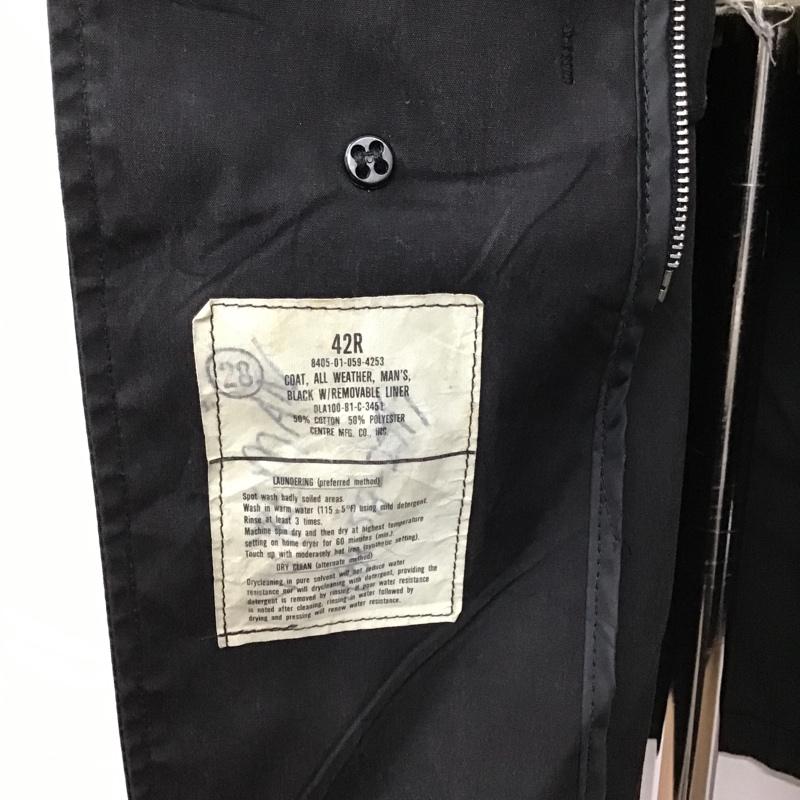 古着 USED コート コート一般 8405-01-059-4253 ミリタリー ステンカラーコート 無地 黒 / ブラック / メンズ USED 古着 中古 10094755
