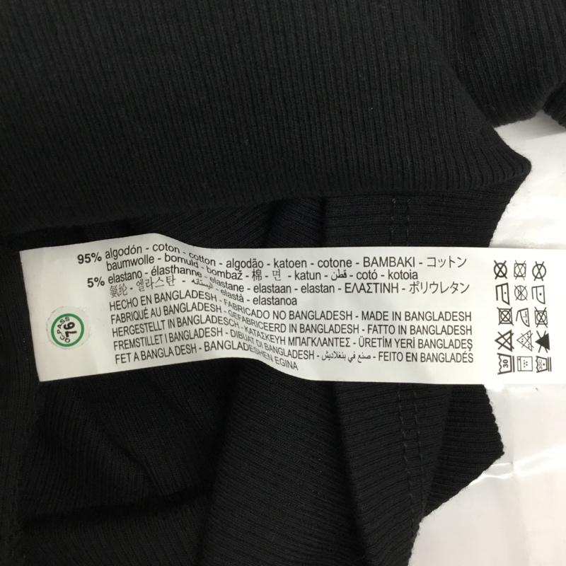 ザラ ZARA ワンピース ロングスカート 4424 301 800 リブ シャーリグ M 無地 黒 / ブラック / レディース USED 古着 中古 10094783