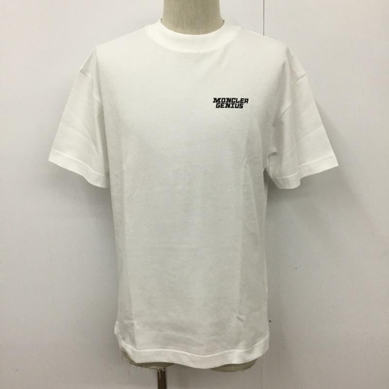 モンクレール MONCLER Tシャツ 半袖 C-SCOM-21-11908 Tシャツ プリントTシャツ 半袖カットソー S ロゴ、文字 白 / ホワイト / メンズ USED 古着 中古 10094797