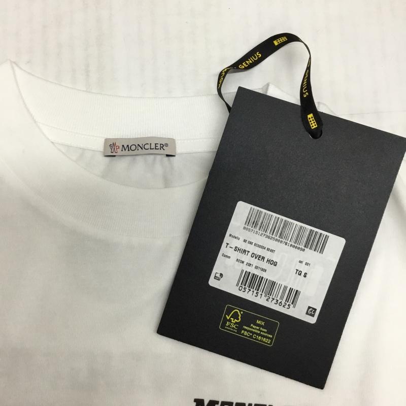 モンクレール MONCLER Tシャツ 半袖 C-SCOM-21-11908 Tシャツ プリントTシャツ 半袖カットソー S ロゴ、文字 白 / ホワイト / メンズ USED 古着 中古 10094797