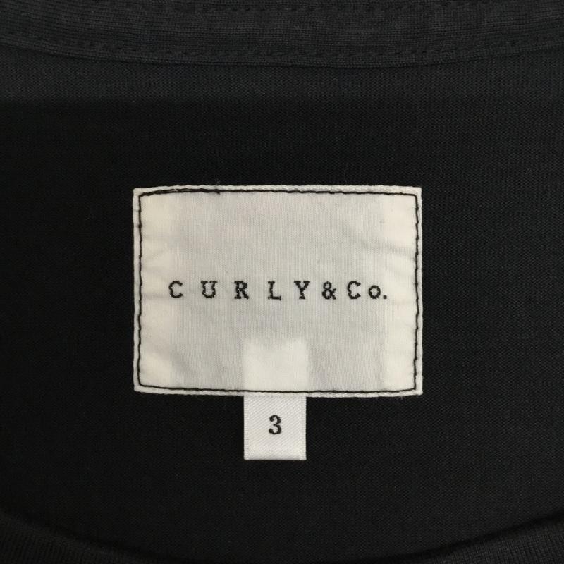 カーリー Curly Tシャツ 半袖 半袖カットソー 無地Tシャツ 3 無地 黒 / ブラック / メンズ USED 古着 中古 10094809