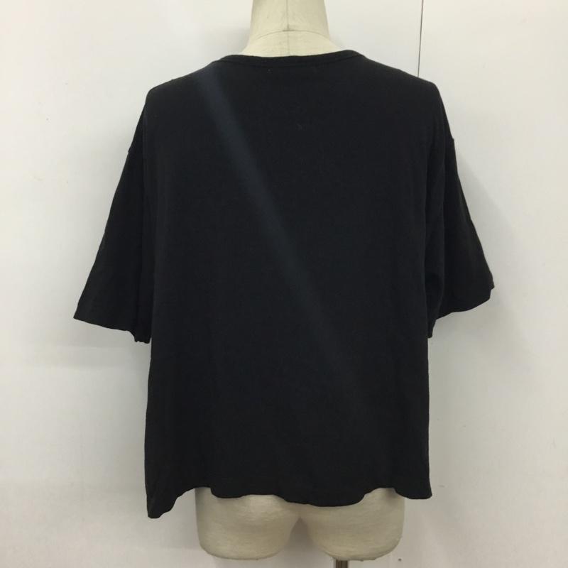 ロデオクラウンズ Rodeo Crowns カットソー 長袖 420DSI90-0760 エンブレムカレッジTシャツ 半袖カットソー プリントTシャツ FREE プリント 黒 / ブラック / メンズ USED 古着 中古 10094818