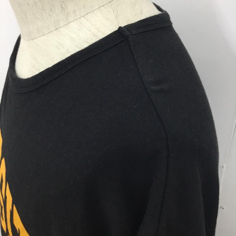ロデオクラウンズ Rodeo Crowns カットソー 長袖 420DSI90-0760 エンブレムカレッジTシャツ 半袖カットソー プリントTシャツ FREE プリント 黒 / ブラック / メンズ USED 古着 中古 10094818