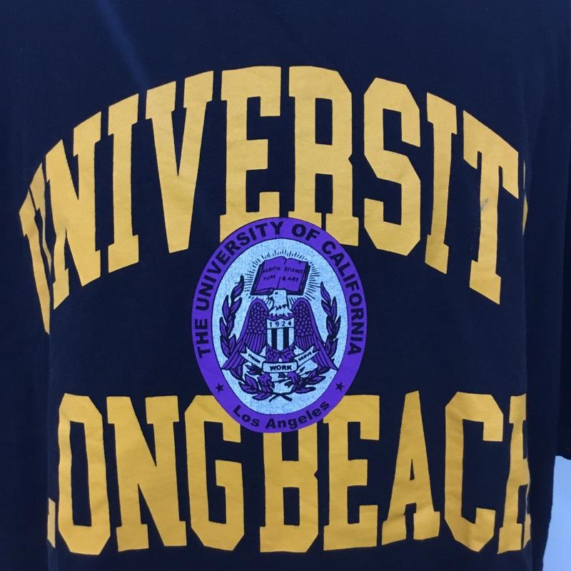 ロデオクラウンズ Rodeo Crowns カットソー 長袖 420DSI90-0760 エンブレムカレッジTシャツ 半袖カットソー プリントTシャツ FREE プリント 黒 / ブラック / メンズ USED 古着 中古 10094818