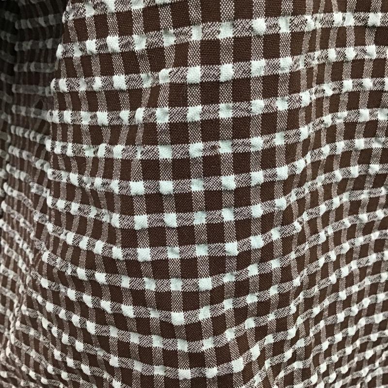 マウジー MOUSSY キャミソール キャミソール 010CSK30-2070 SOCKERCHECKSHOULDER オフショルダーカットソー ギンガムチェックカットソー FREE チェック 緑 / グリーン / X 茶 / ブラウン / レディース USED 古着 中古 10094857