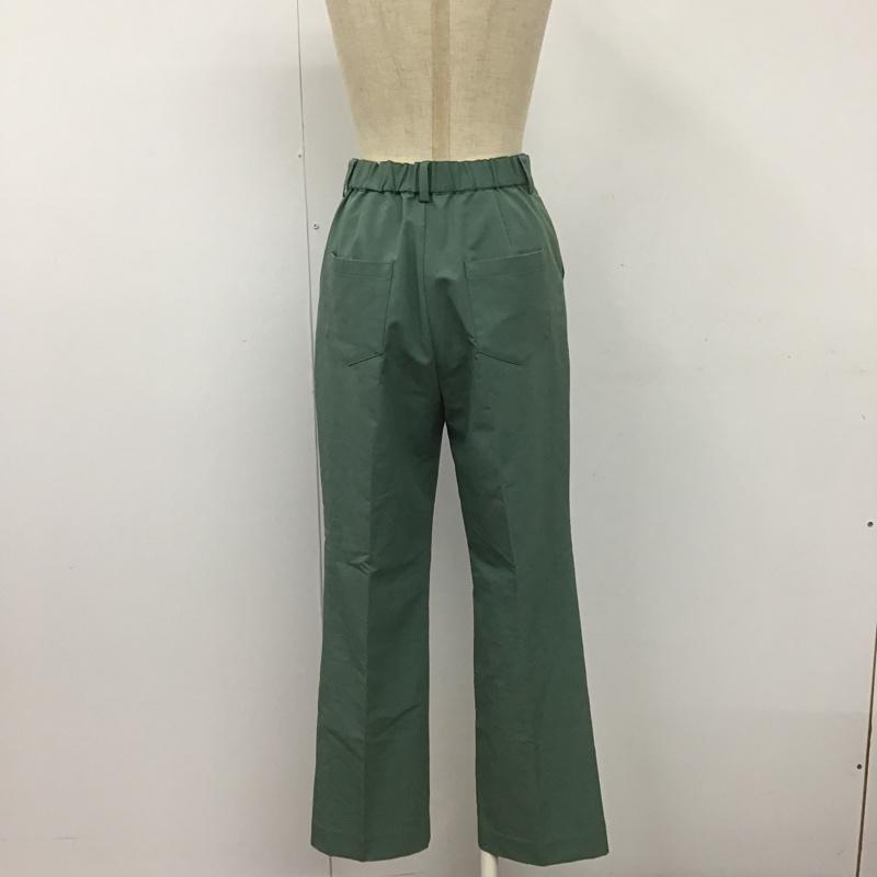 スライ SLY パンツ スラックス 030DAM31-7070 LIGHTCOLORHWパンツ ストレートパンツ センタータックパンツ スラックス 1 無地 緑 / グリーン / レディース USED 古着 中古 10094865
