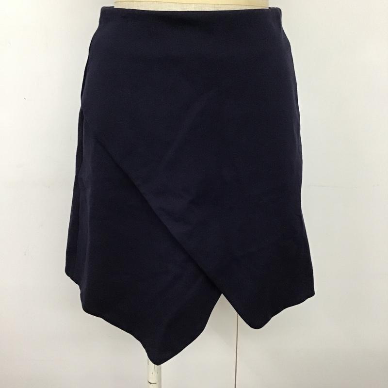 ムルーア MURUA パンツ ショートパンツ 011610801301 イレヘムラップミニスカート 1 無地 紺 / ネイビー / レディース USED 古着 中古 10094879