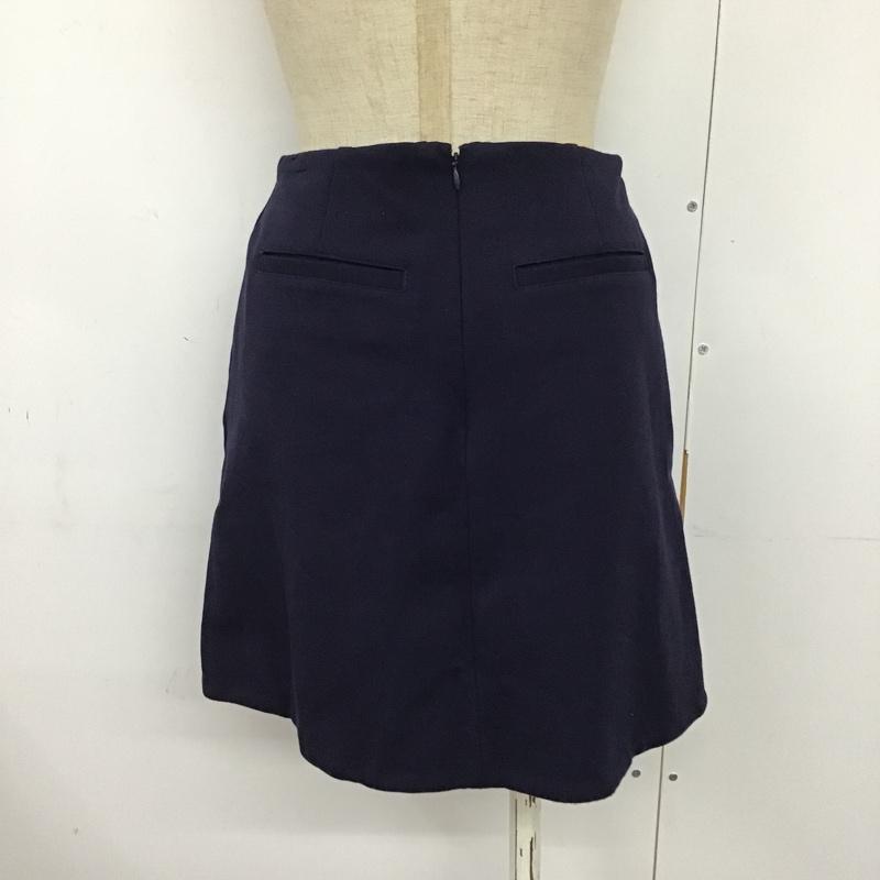 ムルーア MURUA パンツ ショートパンツ 011610801301 イレヘムラップミニスカート 1 無地 紺 / ネイビー / レディース USED 古着 中古 10094879