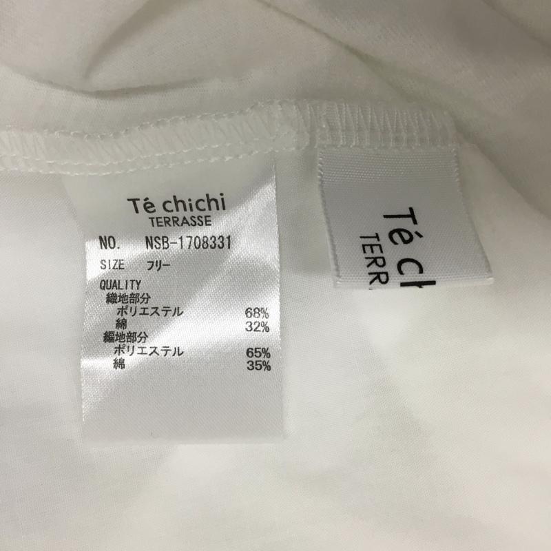 テチチ Techichi シャツ、ブラウス 半袖 1708331 2WAY 前後着 FREE 無地 白 / ホワイト / レディース USED 古着 中古 10094912