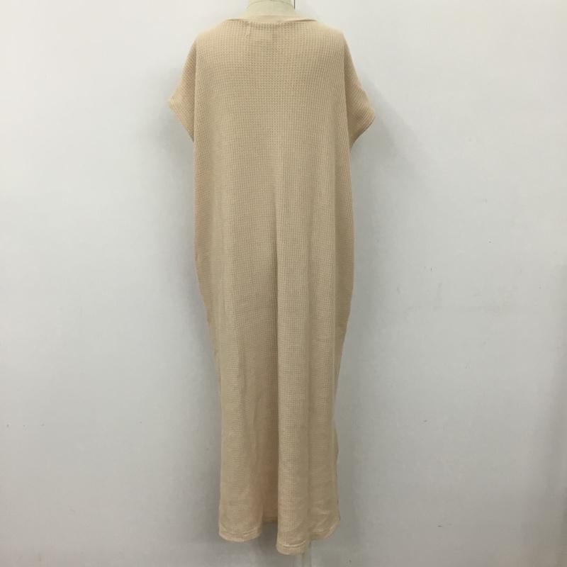 チャオパニック CIAOPANIC ワンピース ロングスカート TP18D0060100100 ワッフルスキッパーロングワンピ 無地 ベージュ / ベージュ / レディース USED 古着 中古 10094921