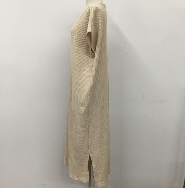 チャオパニック CIAOPANIC ワンピース ロングスカート TP18D0060100100 ワッフルスキッパーロングワンピ 無地 ベージュ / ベージュ / レディース USED 古着 中古 10094921