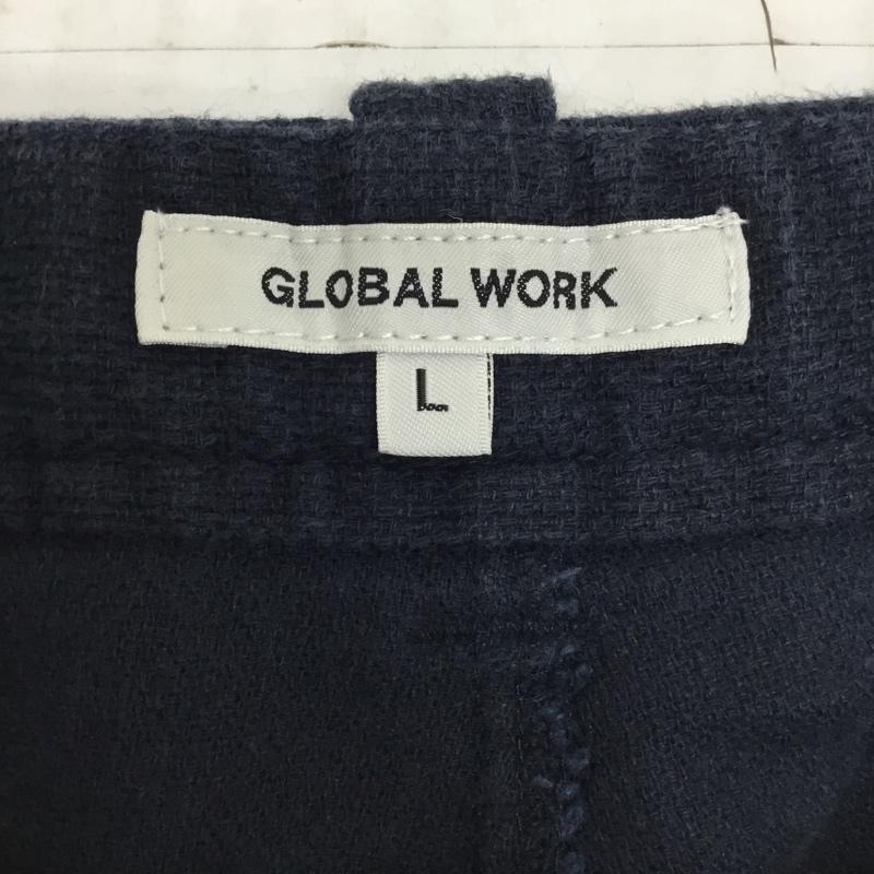 グローバルワーク GLOBAL WORK パンツ ショートパンツ NG011411TS ハーフパンツ L 無地 紺 / ネイビー / メンズ USED 古着 中古 10094936