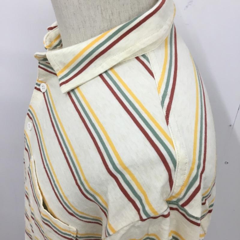 パタゴニア patagonia ポロシャツ 半袖 STY53250SP20 S ボーダー柄 ベージュ / ベージュ / X 黄 / イエロー / X 緑 / グリーン / X 茶 / ブラウン / メンズ USED 古着 中古 10094964