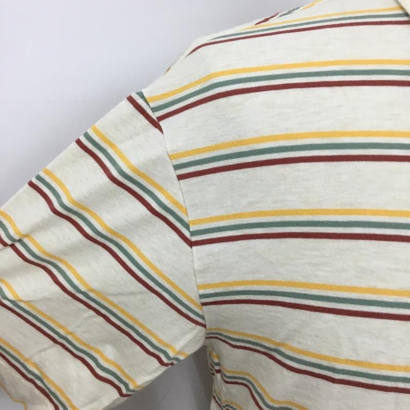 パタゴニア patagonia ポロシャツ 半袖 STY53250SP20 S ボーダー柄 ベージュ / ベージュ / X 黄 / イエロー / X 緑 / グリーン / X 茶 / ブラウン / メンズ USED 古着 中古 10094964