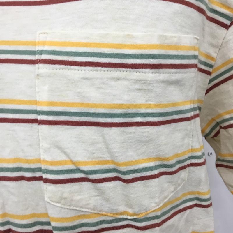 パタゴニア patagonia ポロシャツ 半袖 STY53250SP20 S ボーダー柄 ベージュ / ベージュ / X 黄 / イエロー / X 緑 / グリーン / X 茶 / ブラウン / メンズ USED 古着 中古 10094964