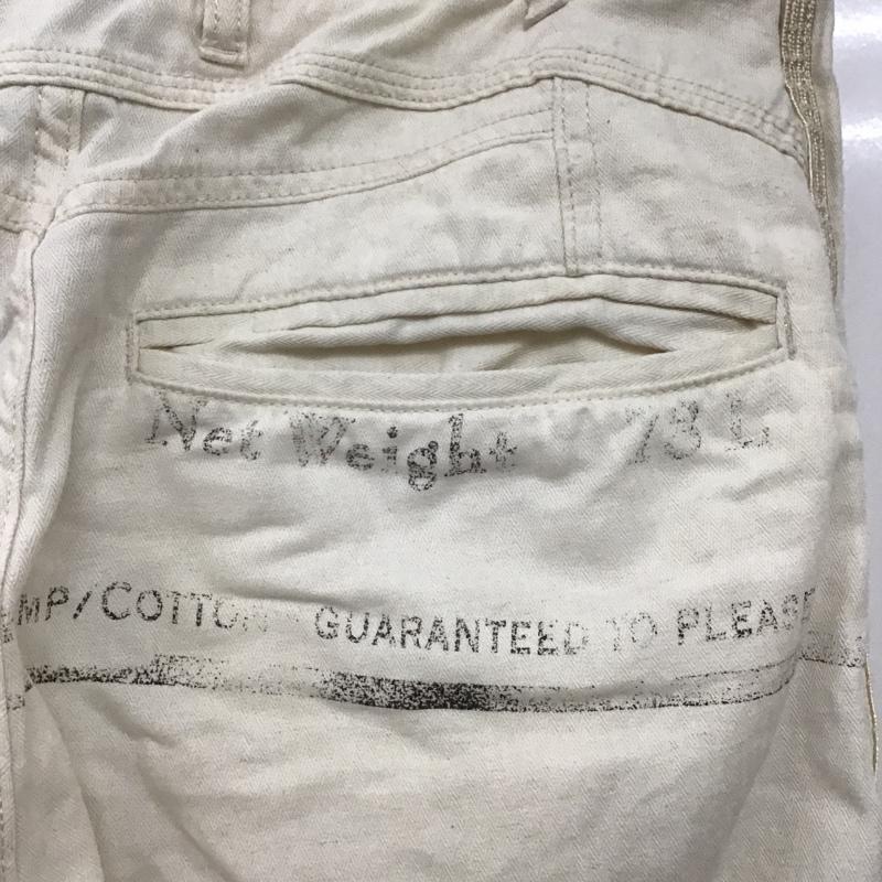 ディーゼル DIESEL パンツ ショートパンツ ロールアップ 30 プリント アイボリー / アイボリー / メンズ USED 古着 中古 10094968