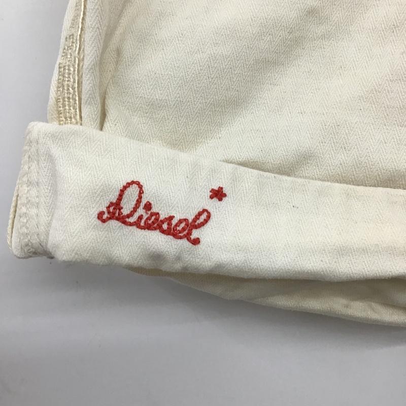ディーゼル DIESEL パンツ ショートパンツ ロールアップ 30 プリント アイボリー / アイボリー / メンズ USED 古着 中古 10094968