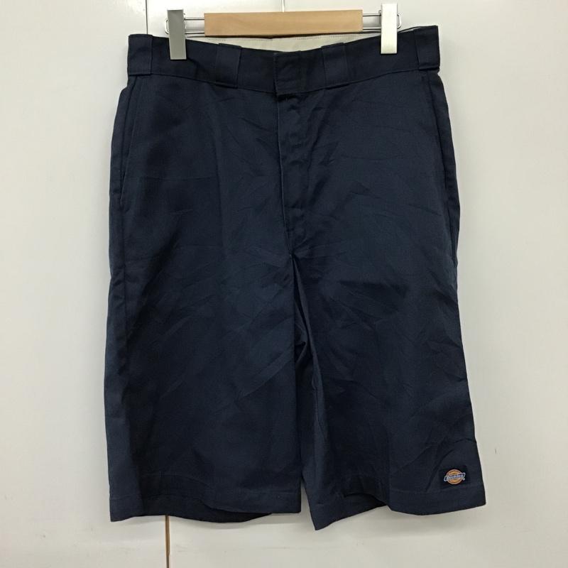 ディッキーズ Dickies パンツ ショートパンツ 42274NV ハーフパンツ ワーク 32 32インチ ロゴ、文字 紺 / ネイビー / メンズ USED 古着 中古 10094973