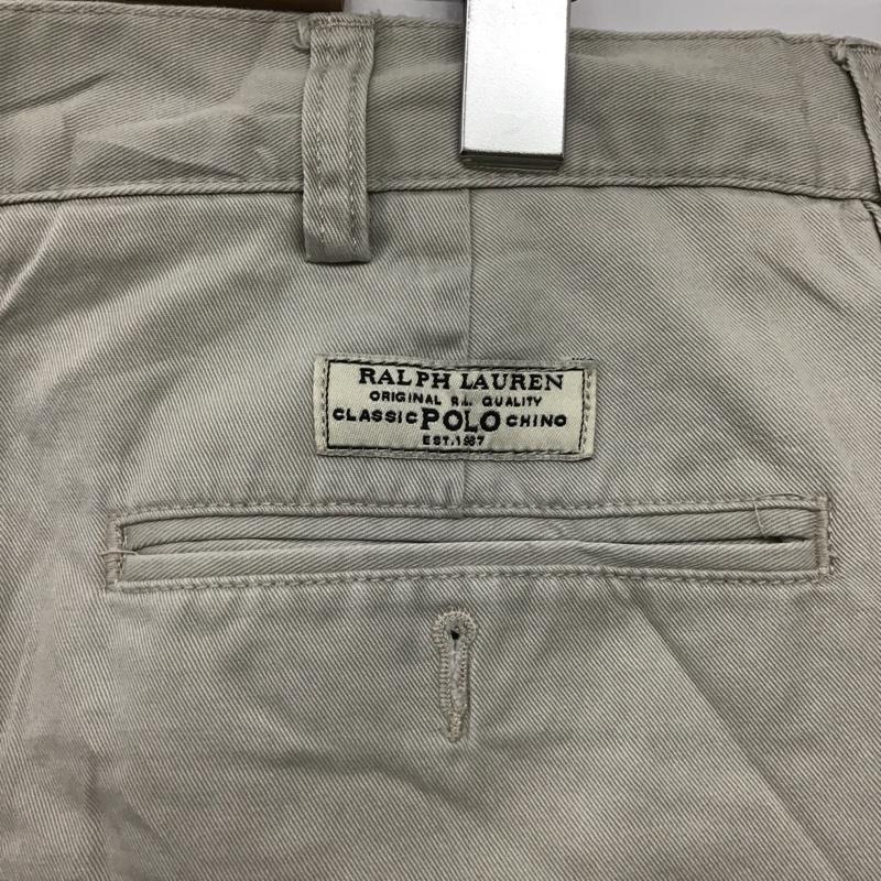 ポロバイラルフローレン Polo by RALPH LAUREN パンツ ショートパンツ ハーフパンツ チノ 36 ワンポイント アイボリー / アイボリー / メンズ USED 古着 中古 10094977