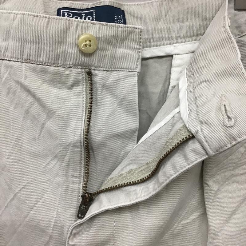 ポロバイラルフローレン Polo by RALPH LAUREN パンツ ショートパンツ ハーフパンツ チノ 36 ワンポイント アイボリー / アイボリー / メンズ USED 古着 中古 10094977
