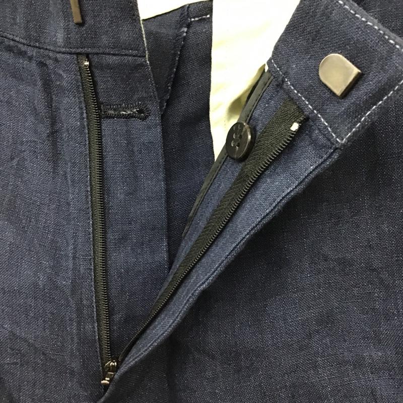 エヌハリウッド N.HOOLYWOOD パンツ ショートパンツ 231-CP05 リネン 36 無地 紺 / ネイビー / メンズ USED 古着 中古 10094979