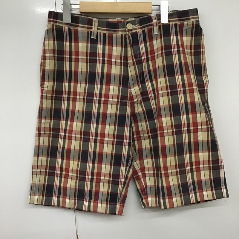コロンビア Columbia パンツ ショートパンツ 110 PM4211 コットン ハーフパンツ チェック 32 ロゴ、文字 マルチカラー / マルチカラー / メンズ USED 古着 中古 10094983