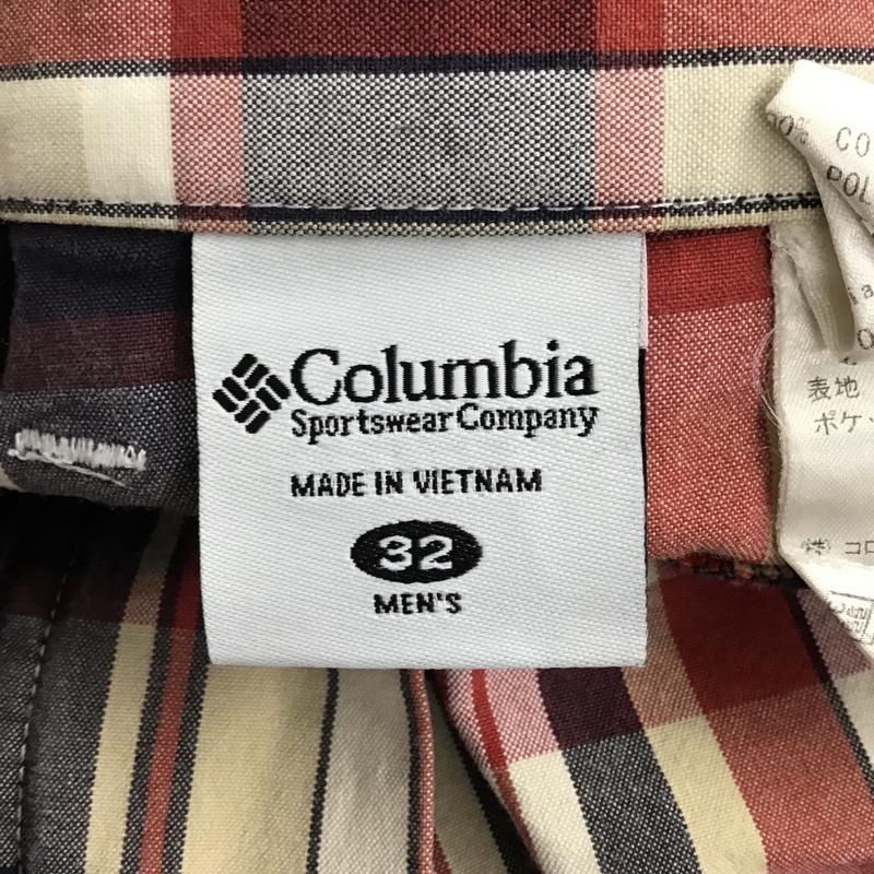コロンビア Columbia パンツ ショートパンツ 110 PM4211 コットン ハーフパンツ チェック 32 ロゴ、文字 マルチカラー / マルチカラー / メンズ USED 古着 中古 10094983