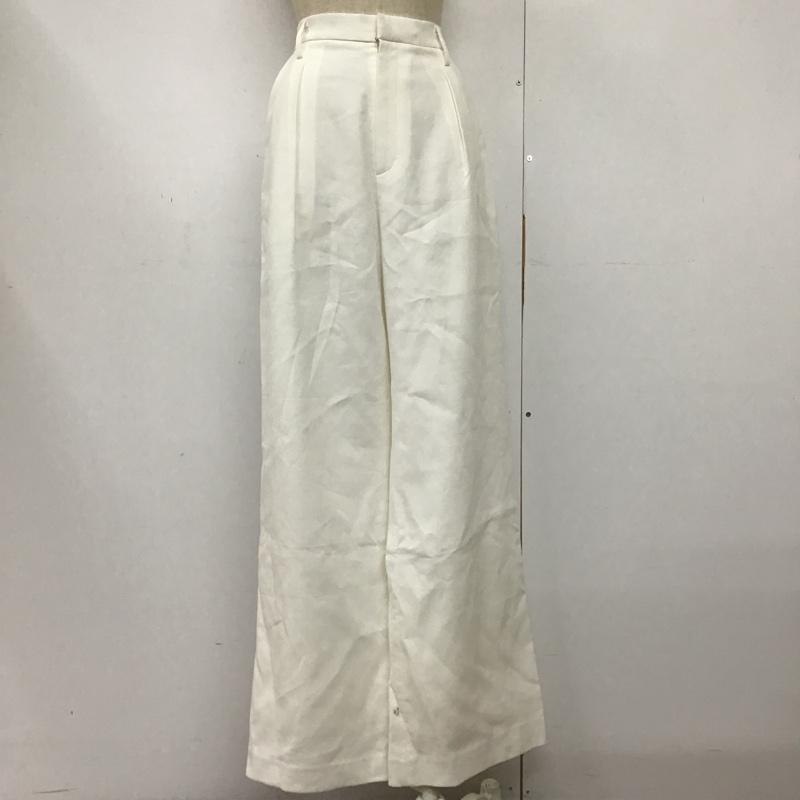 クラスラウンジ Class Lounge パンツ スラックス ワイドパンツ タグ付き 38 無地 白 / ホワイト / レディース USED 古着 中古 10094990