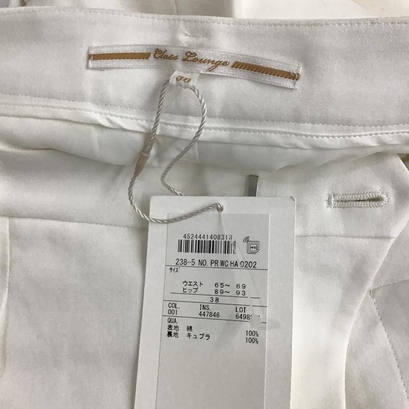 クラスラウンジ Class Lounge パンツ スラックス ワイドパンツ タグ付き 38 無地 白 / ホワイト / レディース USED 古着 中古 10094990